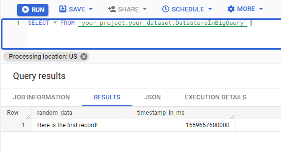 Query Results